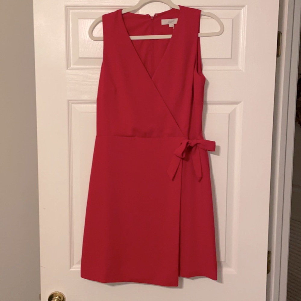 Loft red dress